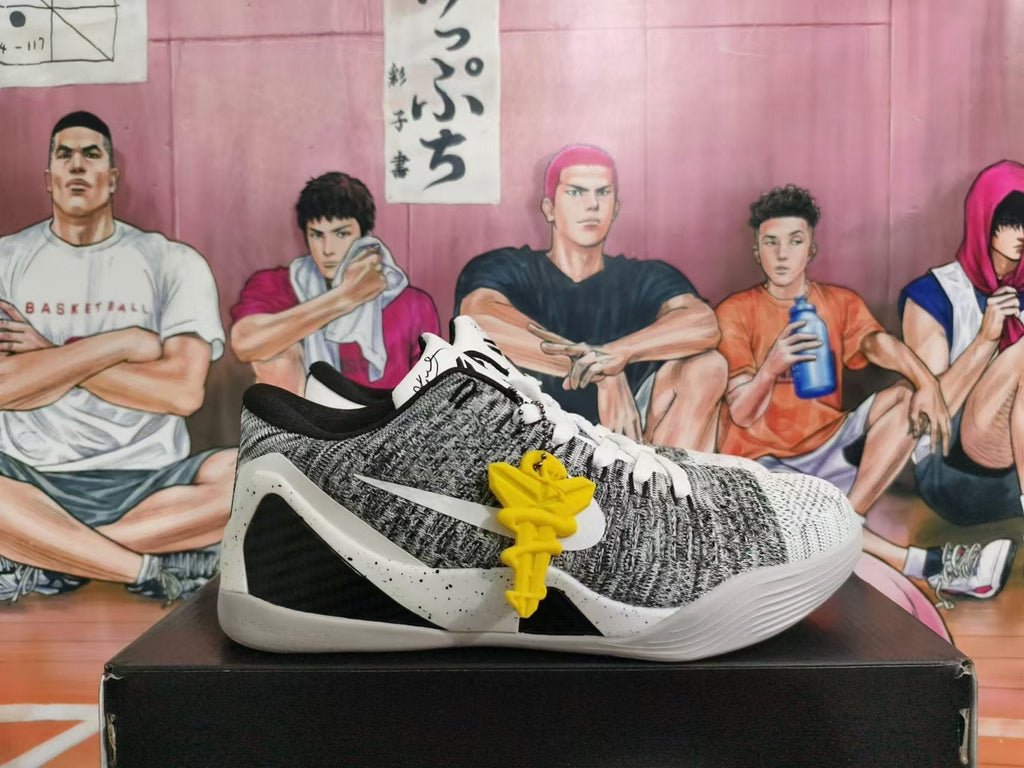 Nike Kobe Basketball Shoes, in White and Black - product image from the listing.