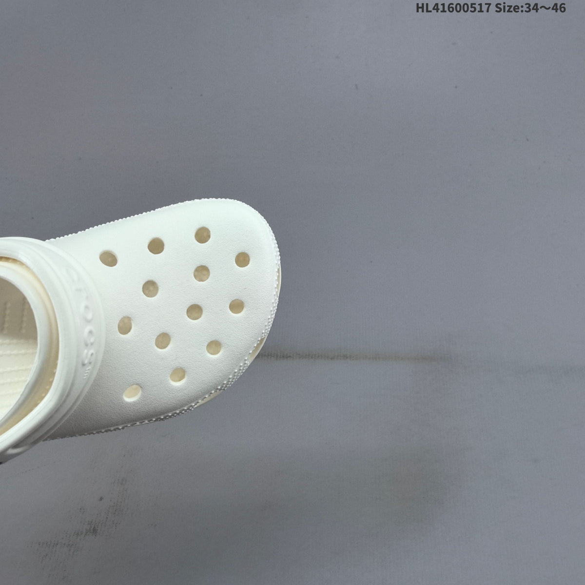 White Crocs Classic Clog - product photo shown in the listing for this item.