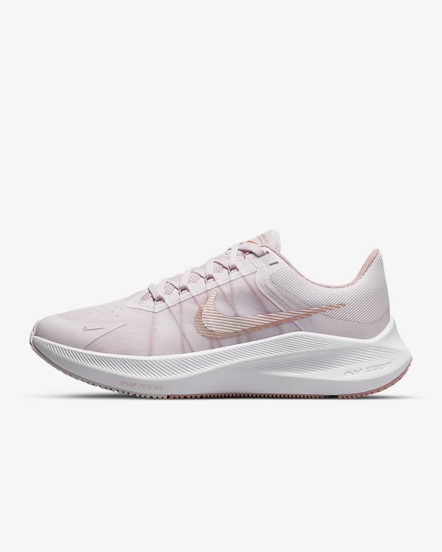 Nike Zoom Winflo 8 Running Shoes CW3421-500 in Pink - product image from the listing.