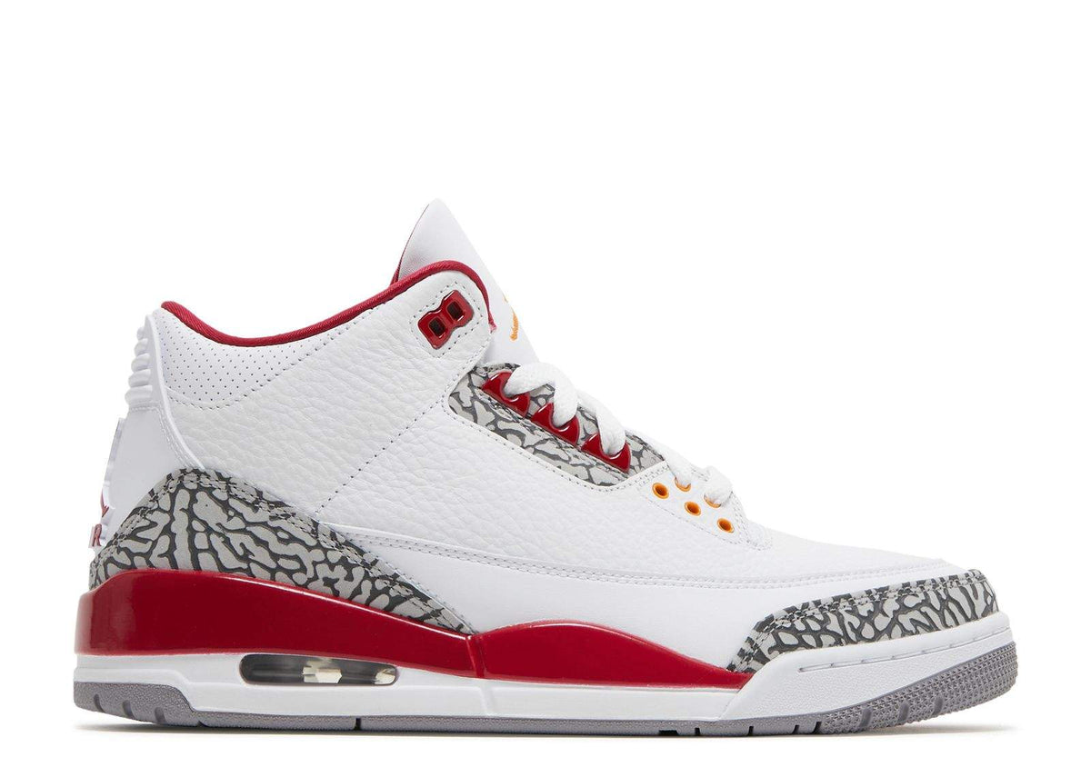 Air Jordan 3 Retro 'Cardinal Red' Sneaker - product image from the listing.