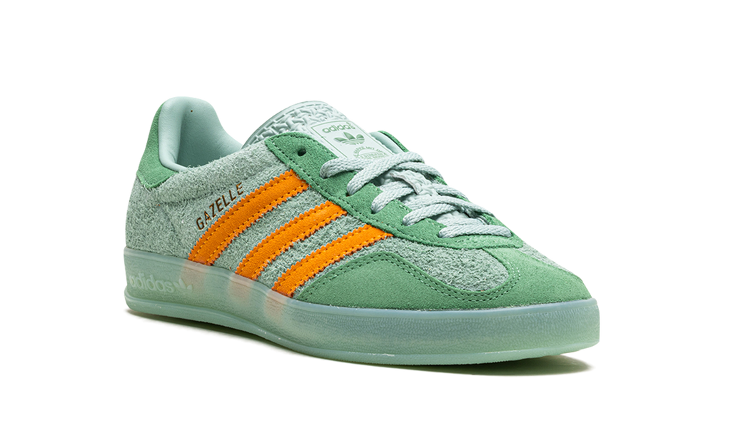 Women's Gazelle Indoor "Hazy Green Crew Yellow" IG6783 - product image from the listing.