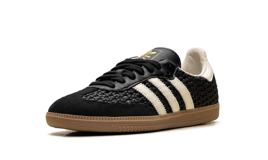Women's Samba OG "Basketweave Black Cream White" HQ9282 - product image from the listing.