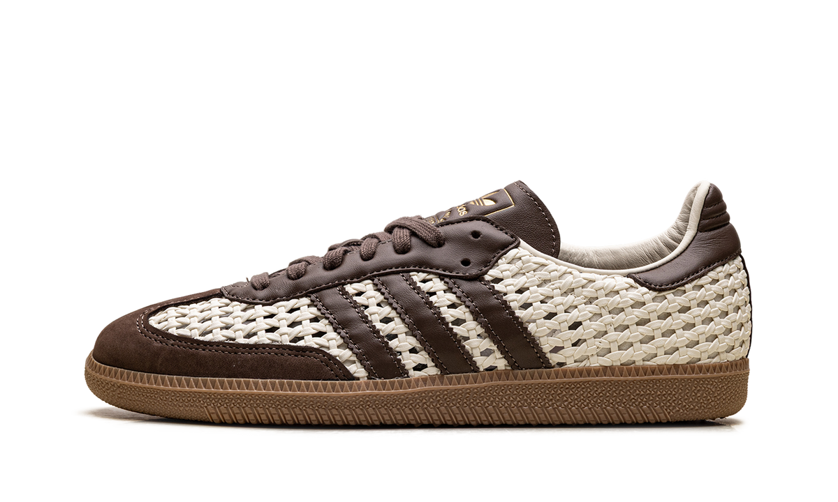Women's Samba OG "Basketweave Cream White Earth Strata" IH9373 - product image from the listing.