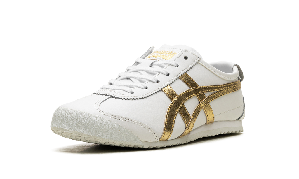 Onitsuka Tiger Mexico 66 in White Rich Gold 130657 - product image from the listing.