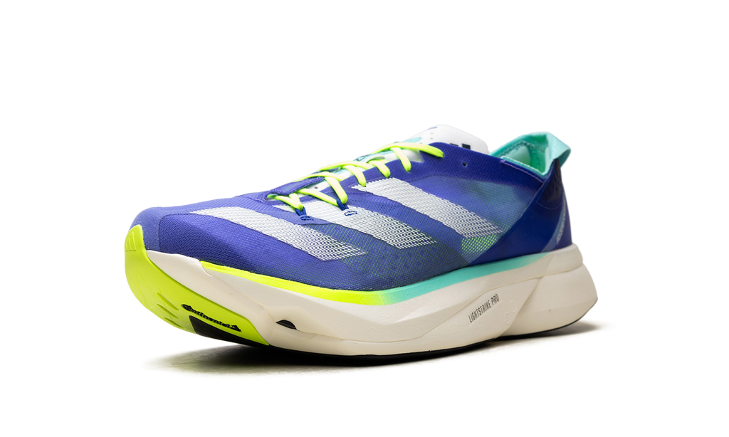 "Cobalt Blue Zero Metalic Lucid Lemon" Adizero Adios Pro 3 ID3635 - product image from the listing.