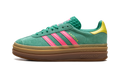 Women's Gazelle Bold "Court Green Lucid Pink" JH9668 - product image from the listing.