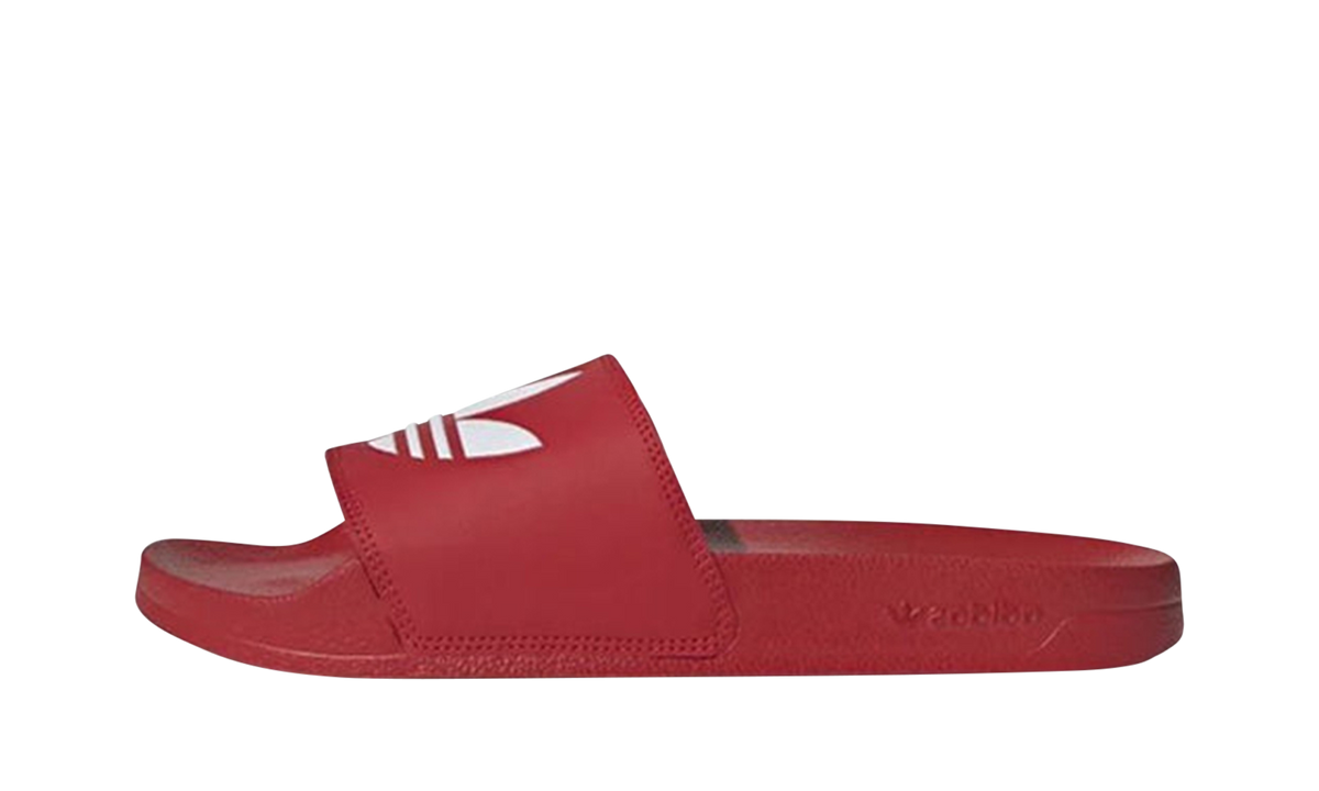 "RED WHITE" ADILETTE LITE SLIDES FU8296 - product image from the listing.