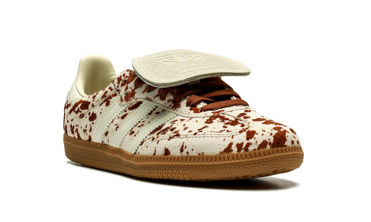 Women's Samba LT "Cow Print Brown White" JS3931 - product image from the listing.