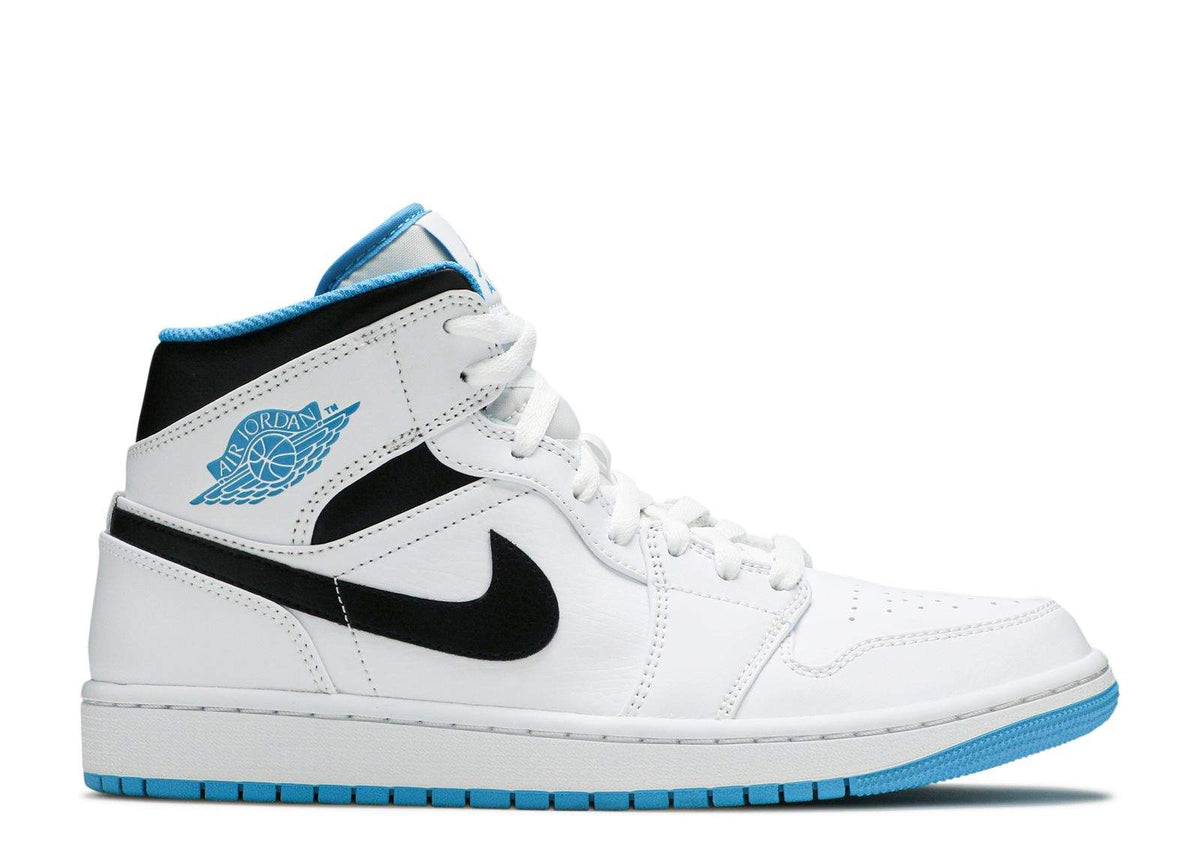 Air Jordan 1 Mid 'Laser Blue' Sneaker - product image from the listing.