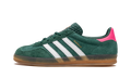 Women's GAZELLE INDOOR "Collegiate Green / Lucid Pink" IG5929 - product image from the listing.