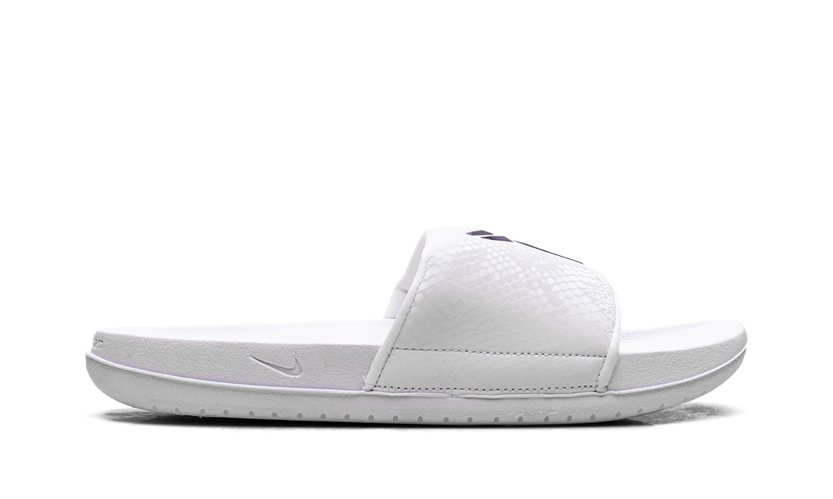 "Kobe - White / Court Purple" Offcourt Slide IF2870 101 - product image from the listing.