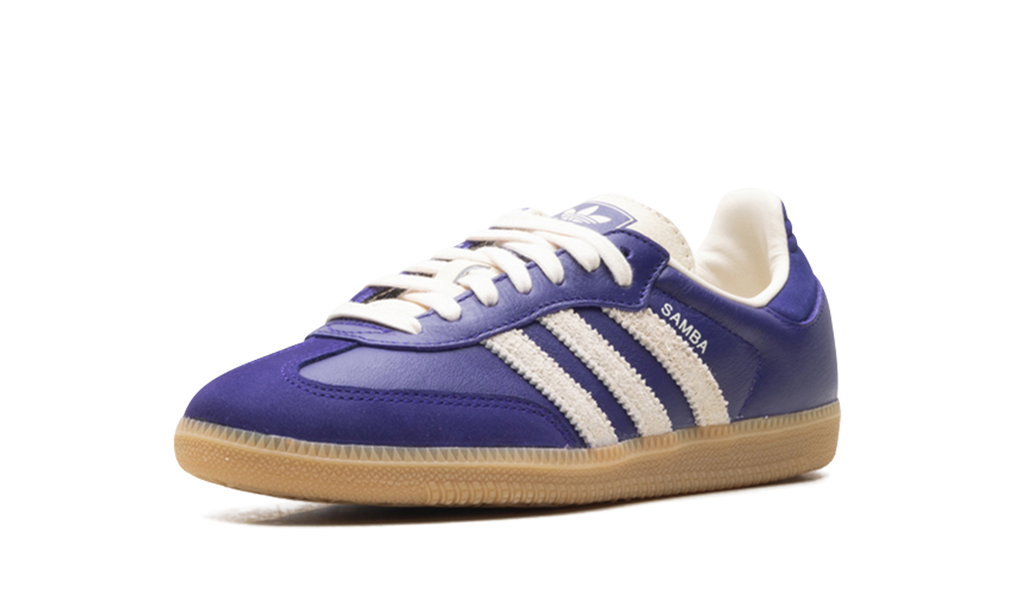 Women's Samba OG "Collegiate Purple Cream White" JI2736 - product image from the listing.