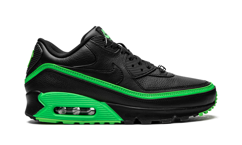 "Undefeated Black/Green" Air Max 90 / UNDFTD CJ7197 004 - product image from the listing.