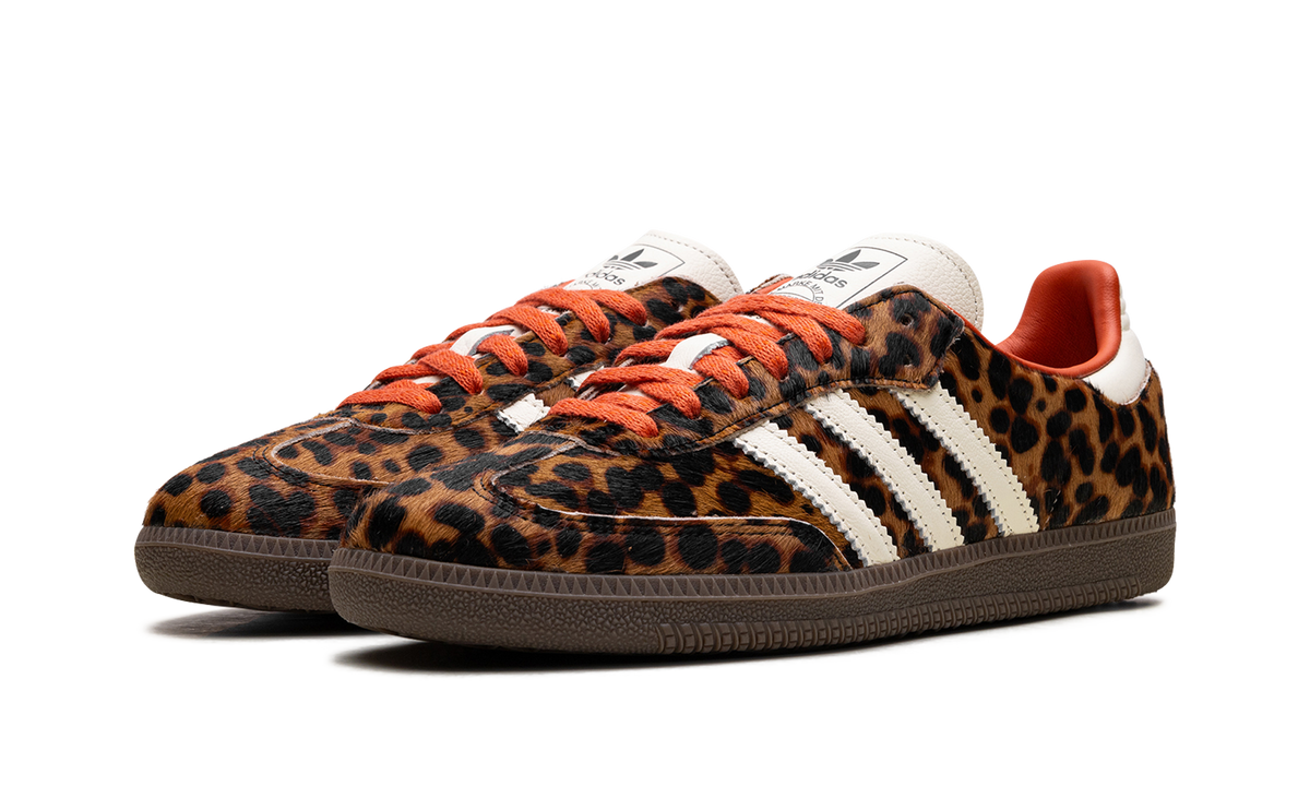 Women's Samba OG "Leopard / Cream Orange" JI2734 - product image from the listing.