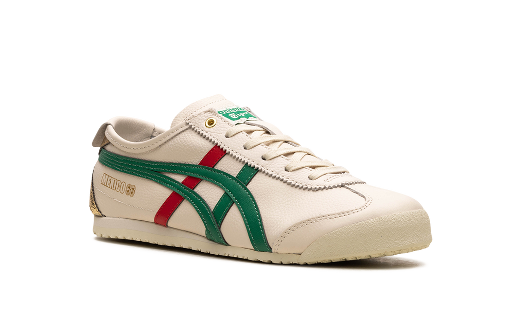 Onitsuka Tiger Mexico 66 in Birch Kale Red Gold 124785 - product image from the listing.