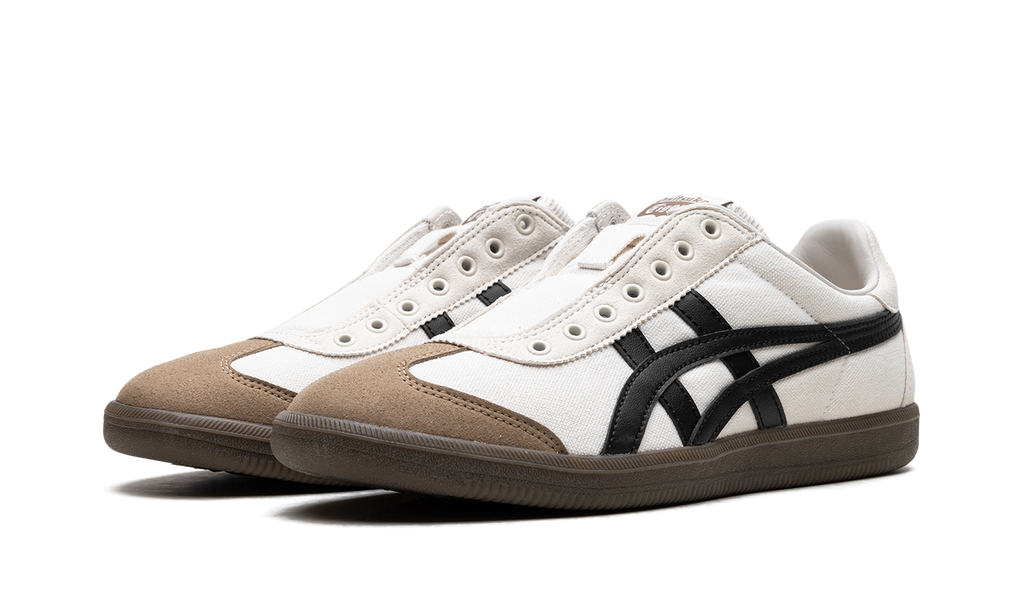 Onitsuka Tiger Tokuten Slip On in White Brown Black 132691 - product image from the listing.