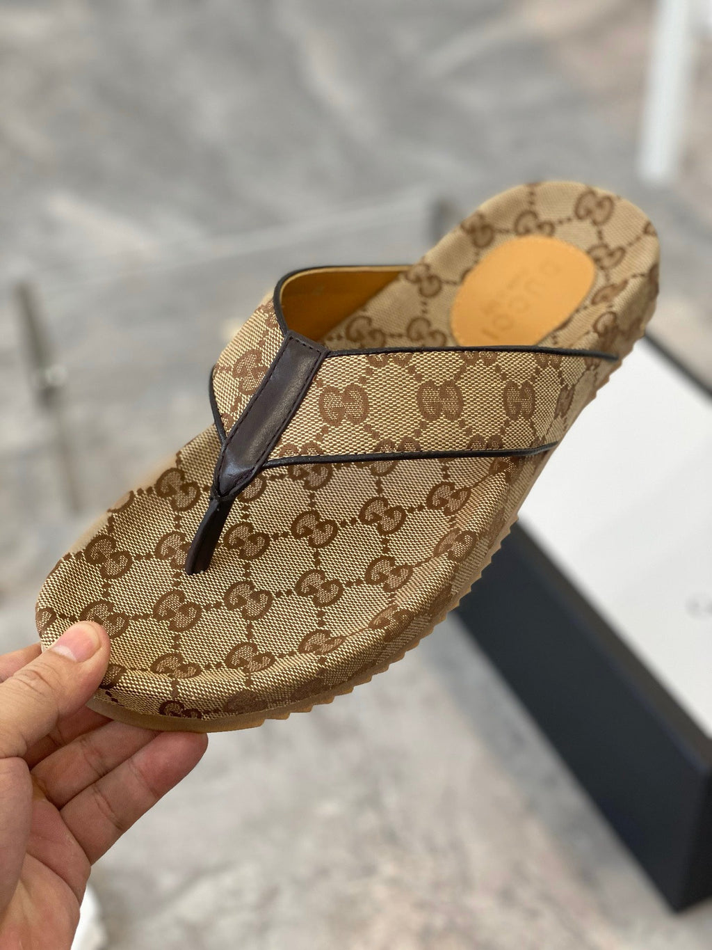 Men's Gucci Slides - product photo shown in the listing for this item.