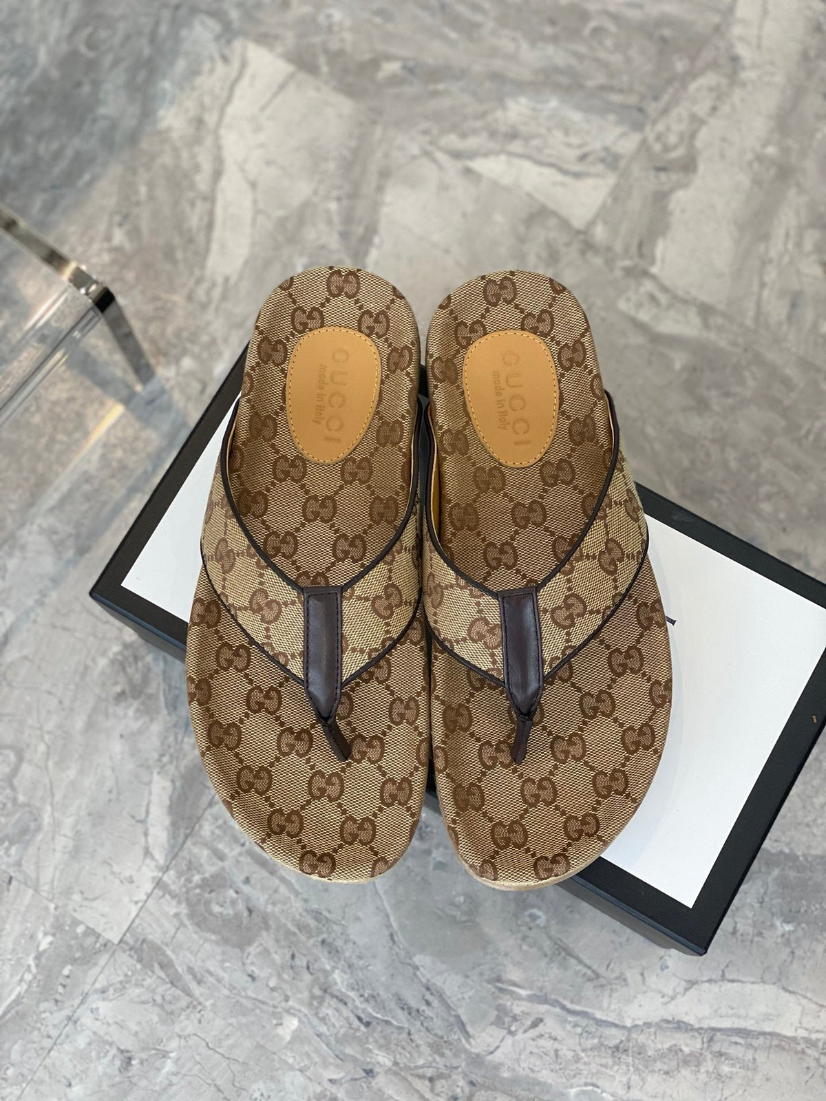 Men's Gucci Slides - product photo shown in the listing for this item.
