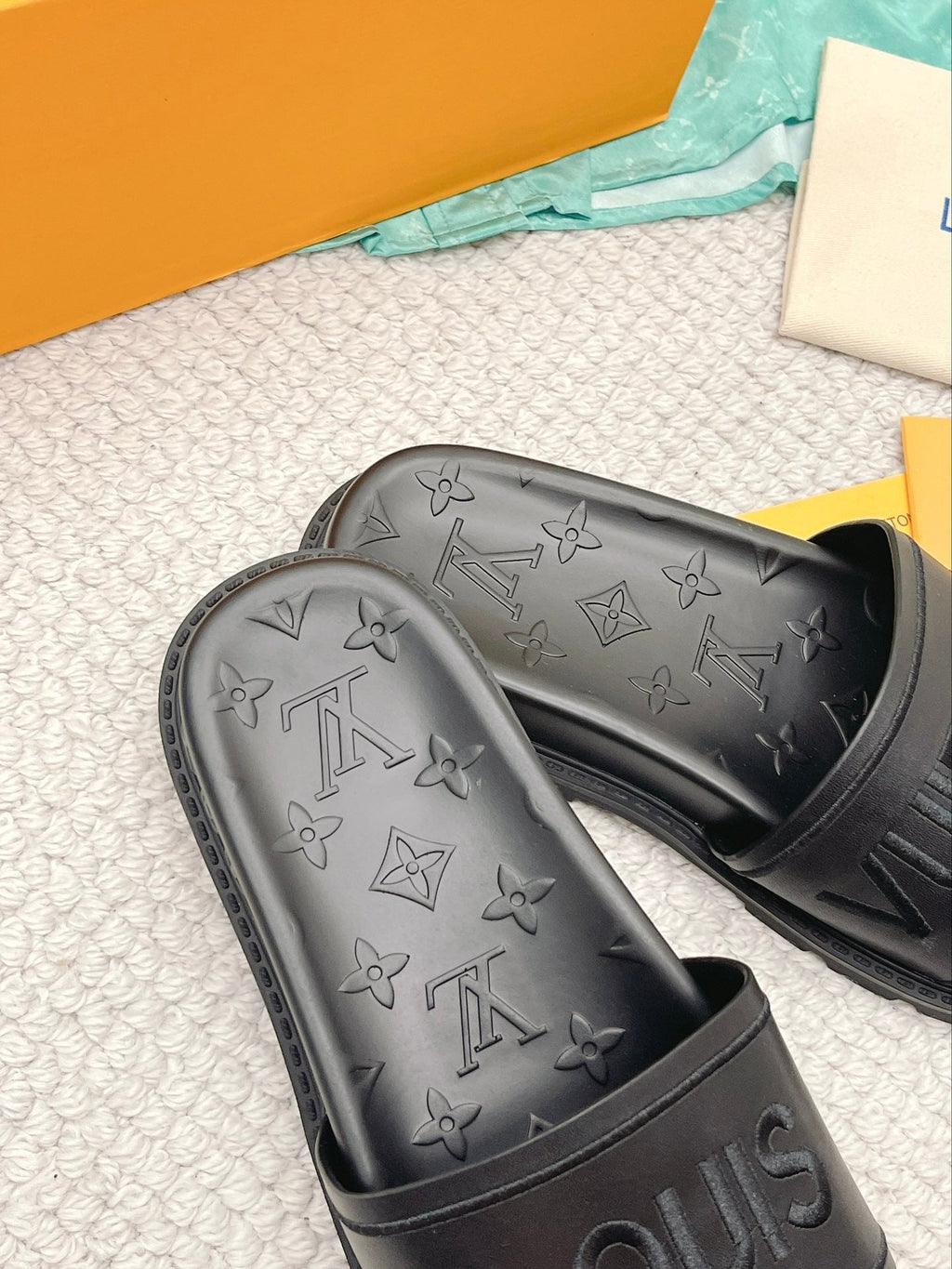 Men's Louis Vuitton Slides - product image from the listing.