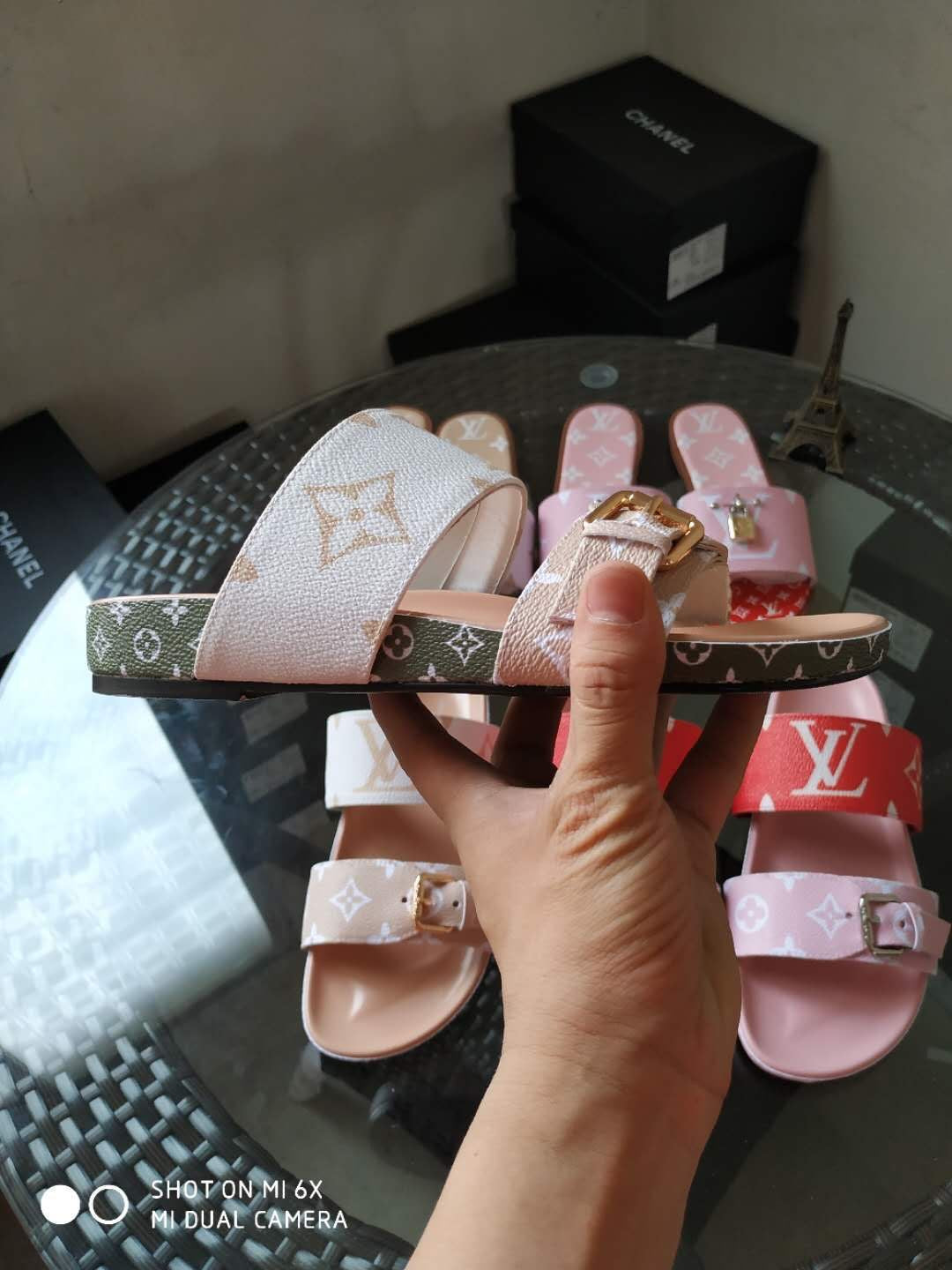 sandals US by Lv - product photo shown in the listing for this item.