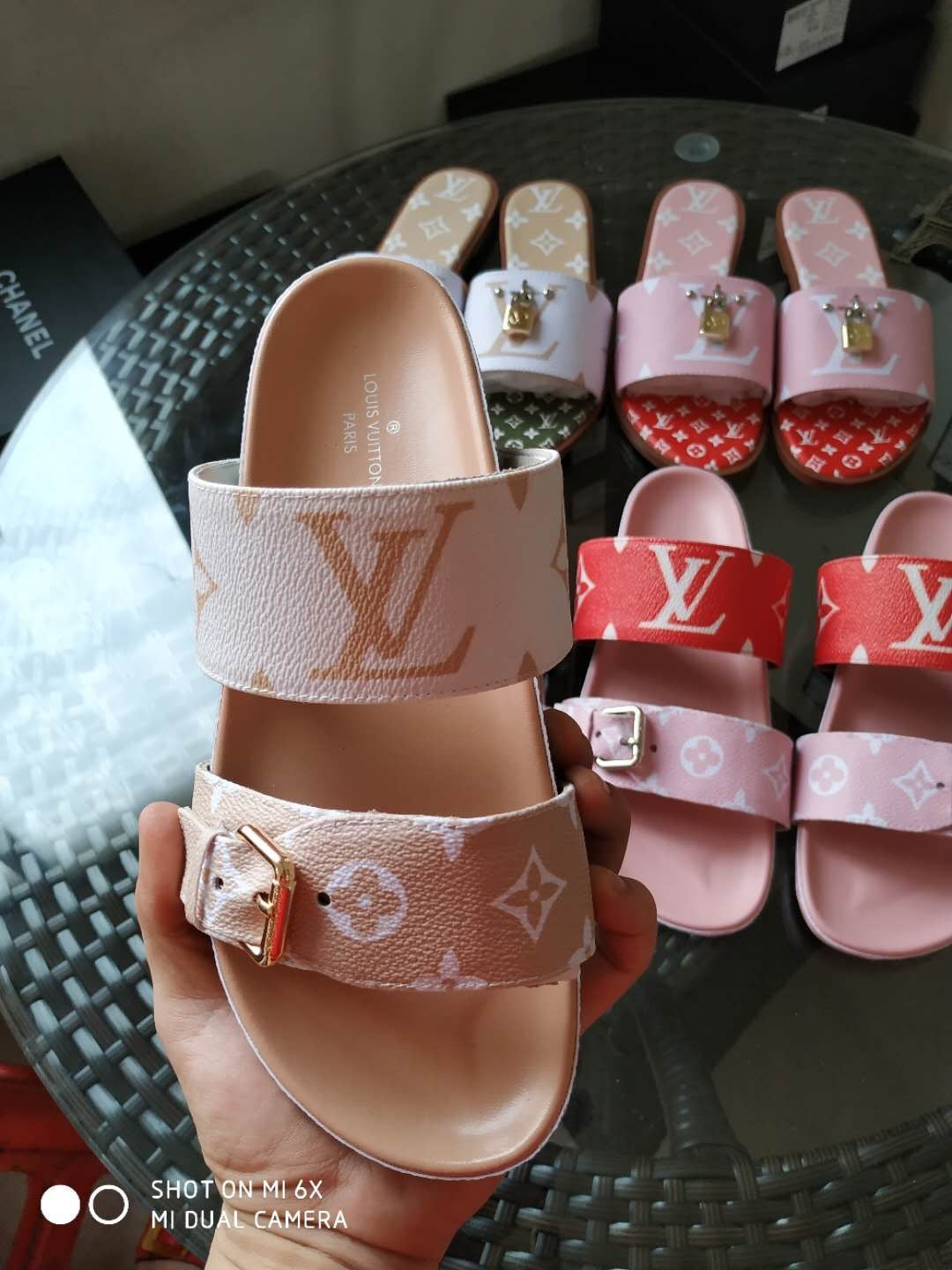 sandals US by Lv - product photo shown in the listing for this item.