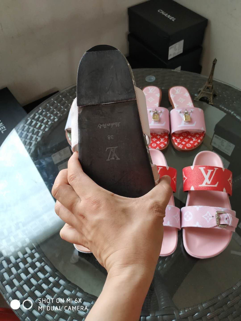 sandals US by Lv - product photo shown in the listing for this item.