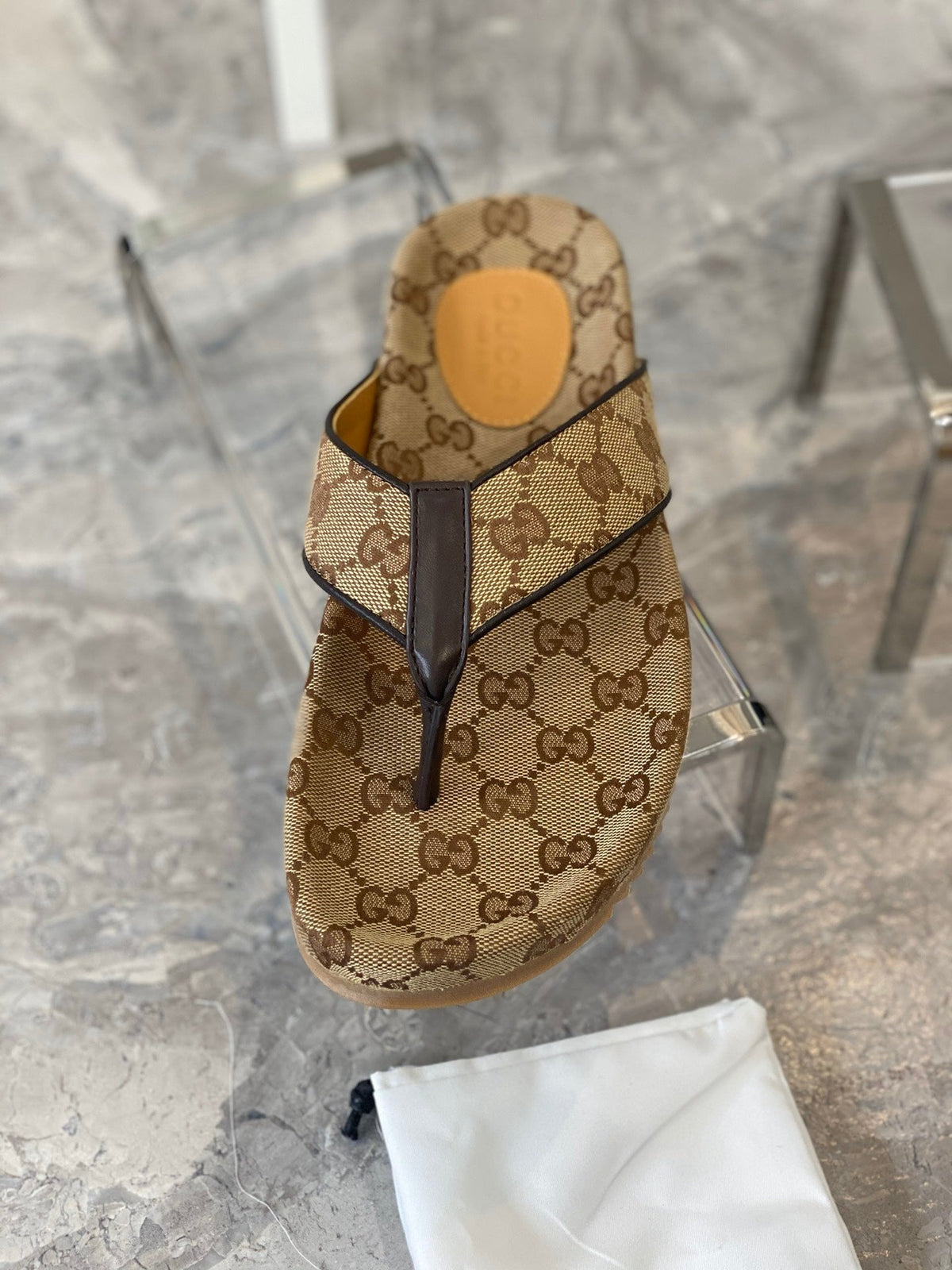 Men's Gucci Slides - product photo shown in the listing for this item.