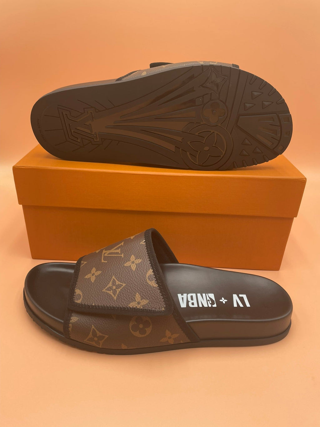 Men's Louis Vuitton Slides - product image from the listing.