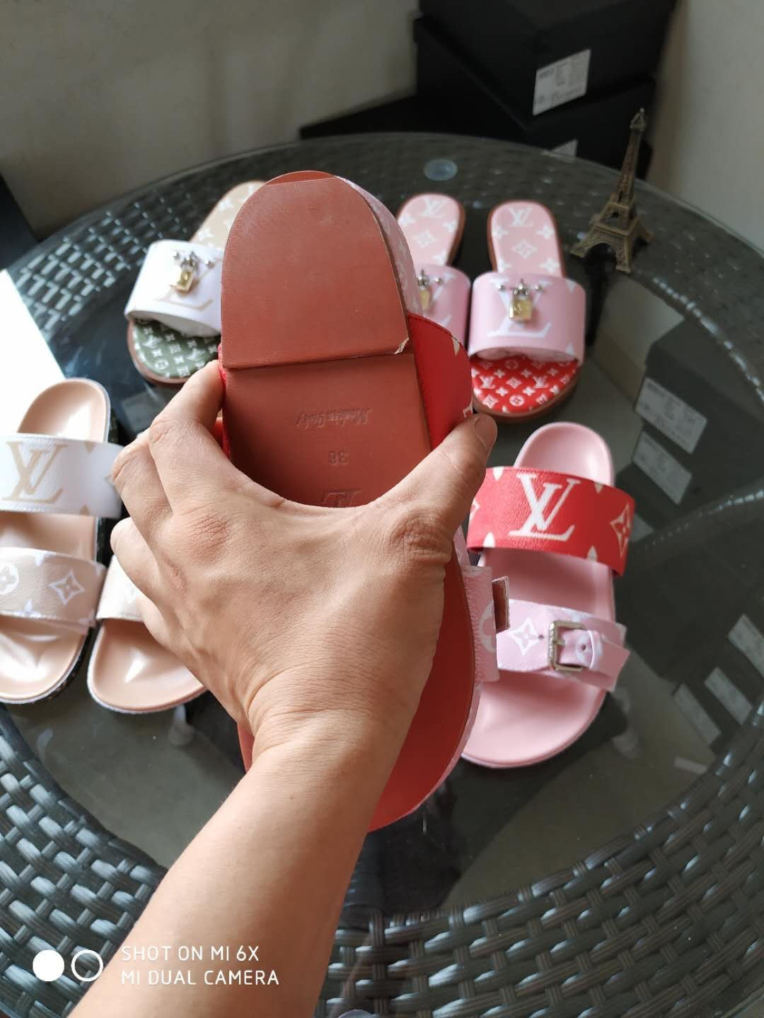 sandals US by Lv - product photo shown in the listing for this item.
