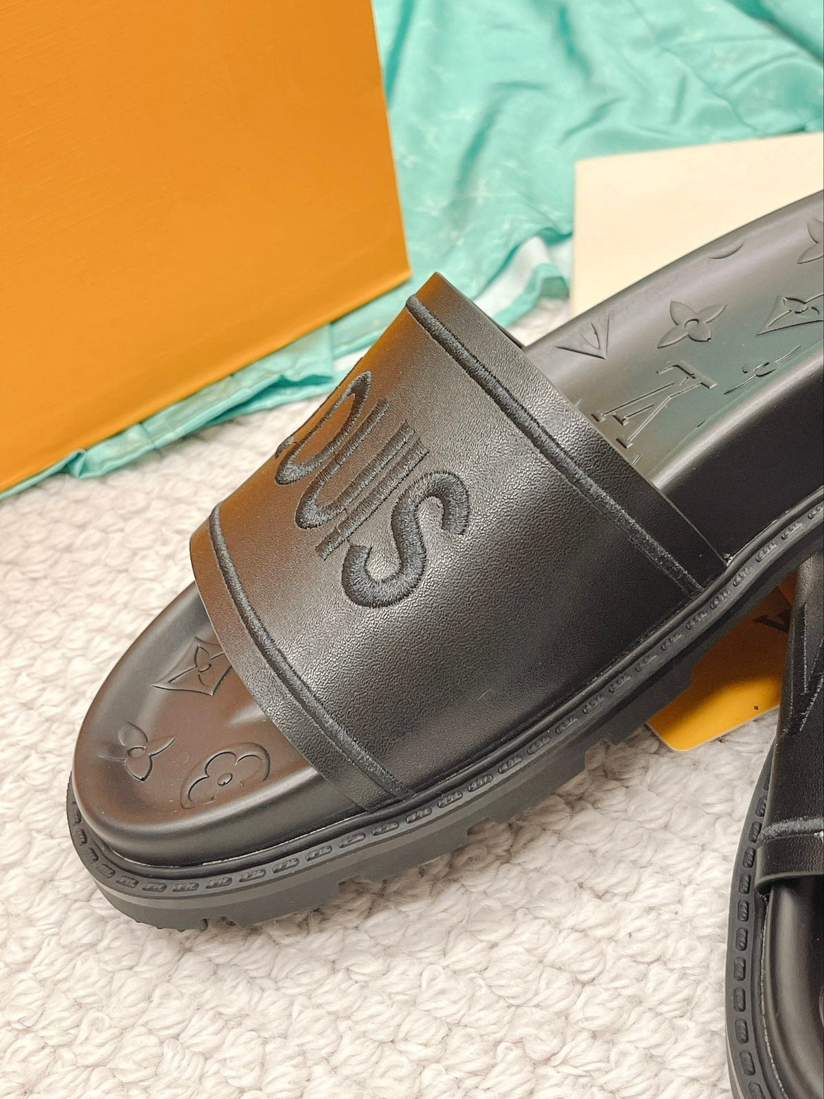 Men's Louis Vuitton Slides - product image from the listing.