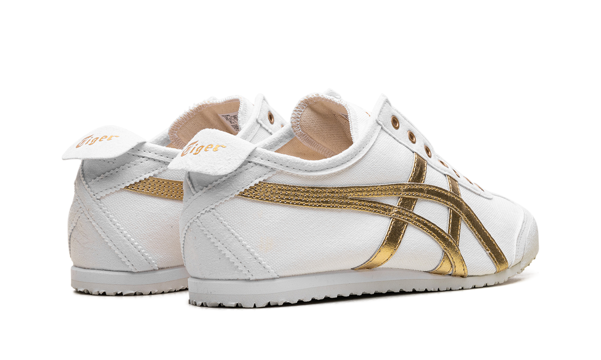 Onitsuka Tiger Mexico 66 Slip On in White Pure Gold 153471 - product image from the listing.