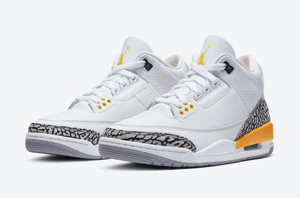 Jordan 3 Lazer in Orange - product photo shown in the listing for this item.
