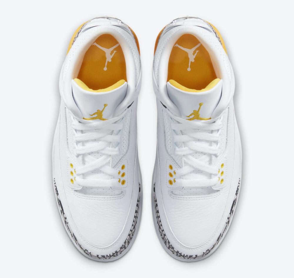Jordan 3 Lazer in Orange - product photo shown in the listing for this item.