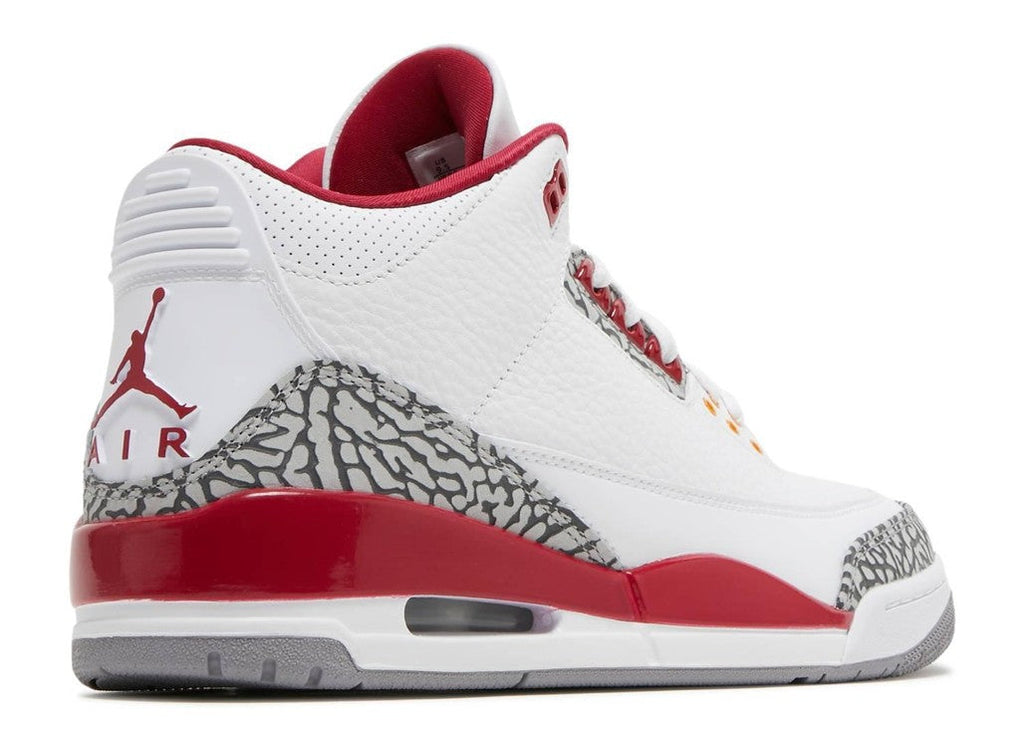 Jordan 3 Retro Cardinal in Red - product image from the listing.