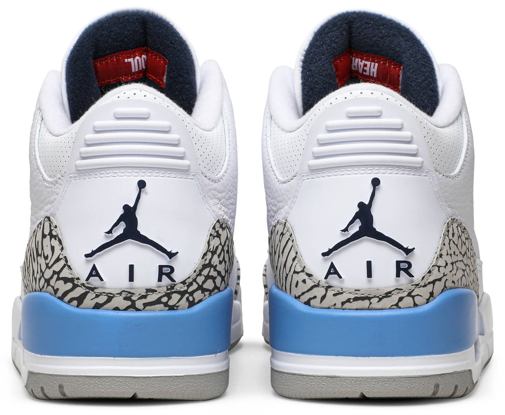 UNC (2020) - Jordan 3 Retro - product image from the listing.