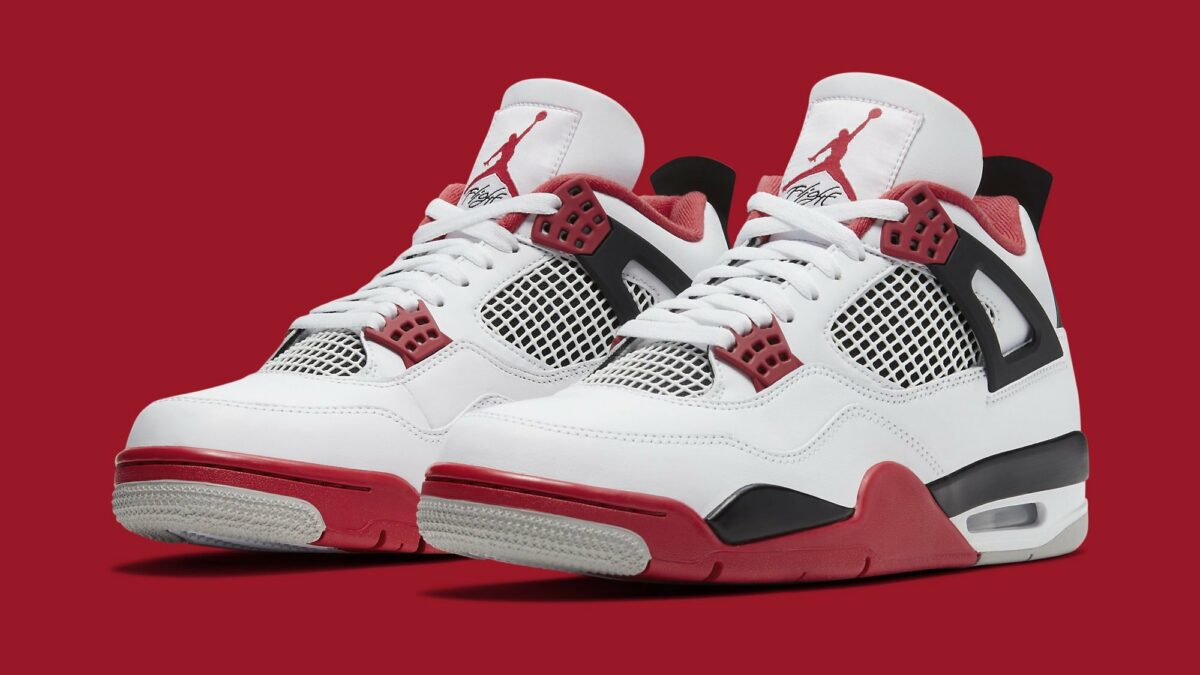 Fire Red - Jordan 4 2020 - product photo shown in the listing for this item.