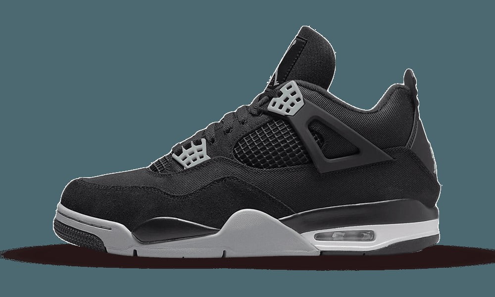 GS - Jordan 4 Retro Black Canvas - product image from the listing.