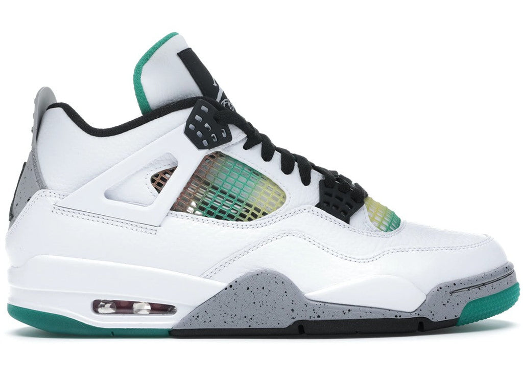 W - Jordan 4 Retro Lucid Green Rasta - product image from the listing.