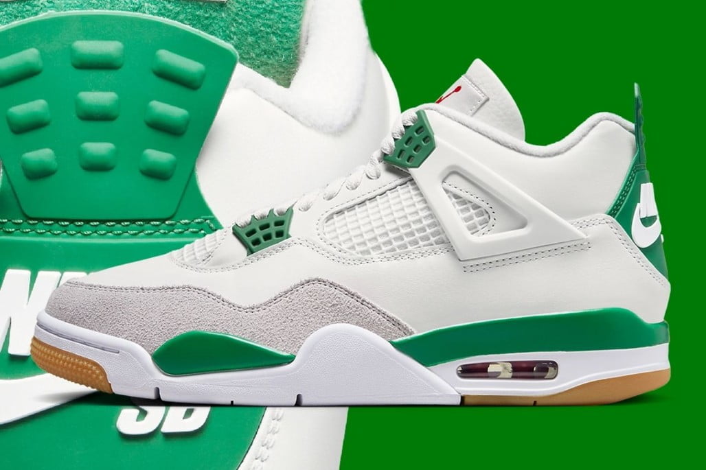 Jordan 4 Retro SB Pine in Green - product image from the listing.