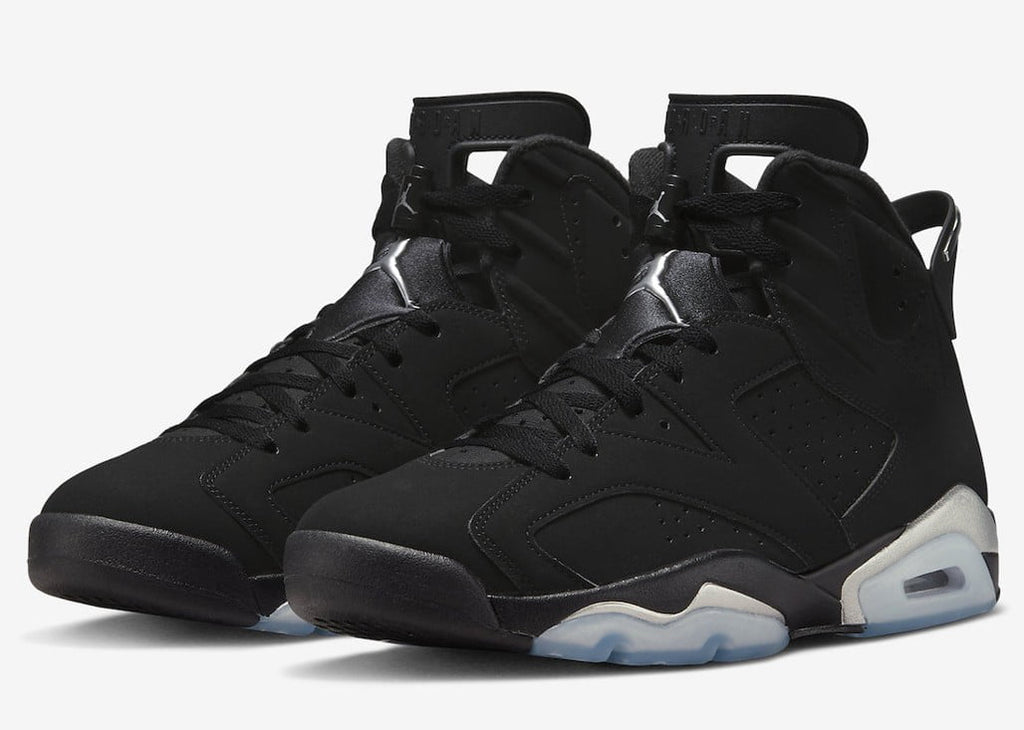 Jordan 6 Retro Chrome in Metallic Silver - product image from the listing.