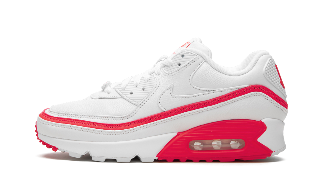 "Undefeated White/Red" Air Max 90 / UNDFTD CJ7197 103 - product image from the listing.
