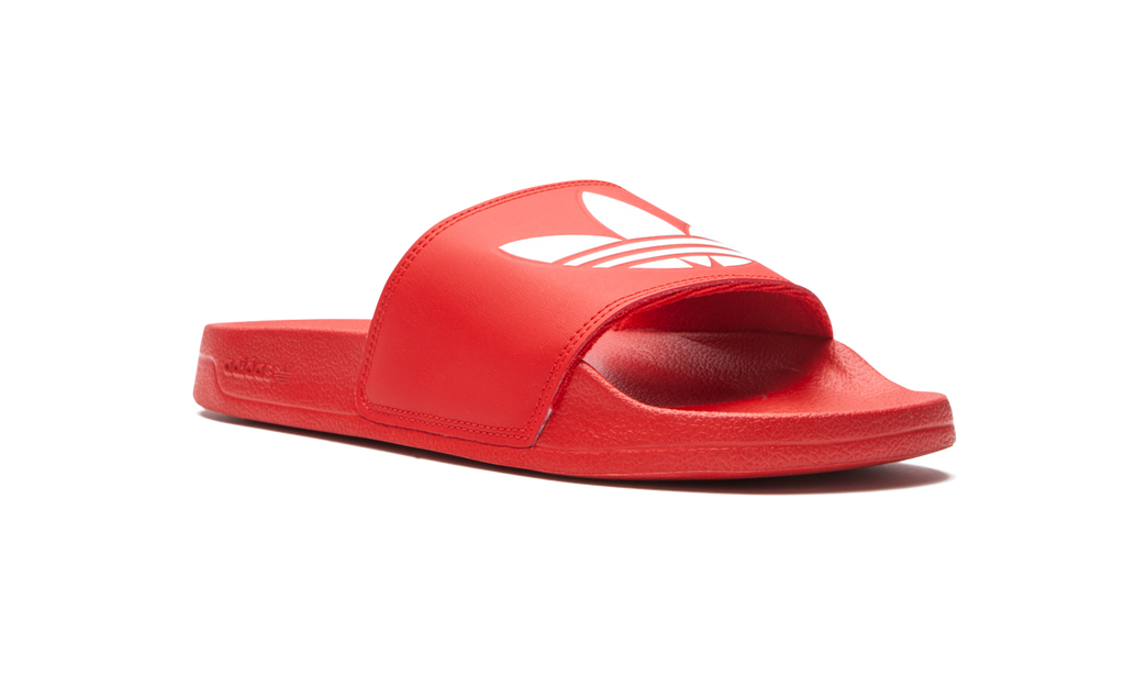 "RED WHITE" ADILETTE LITE SLIDES FU8296 - product image from the listing.