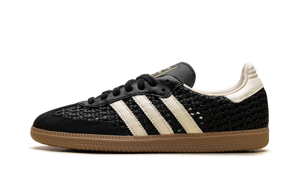Women's Samba OG "Basketweave Black Cream White" HQ9282 - product image from the listing.