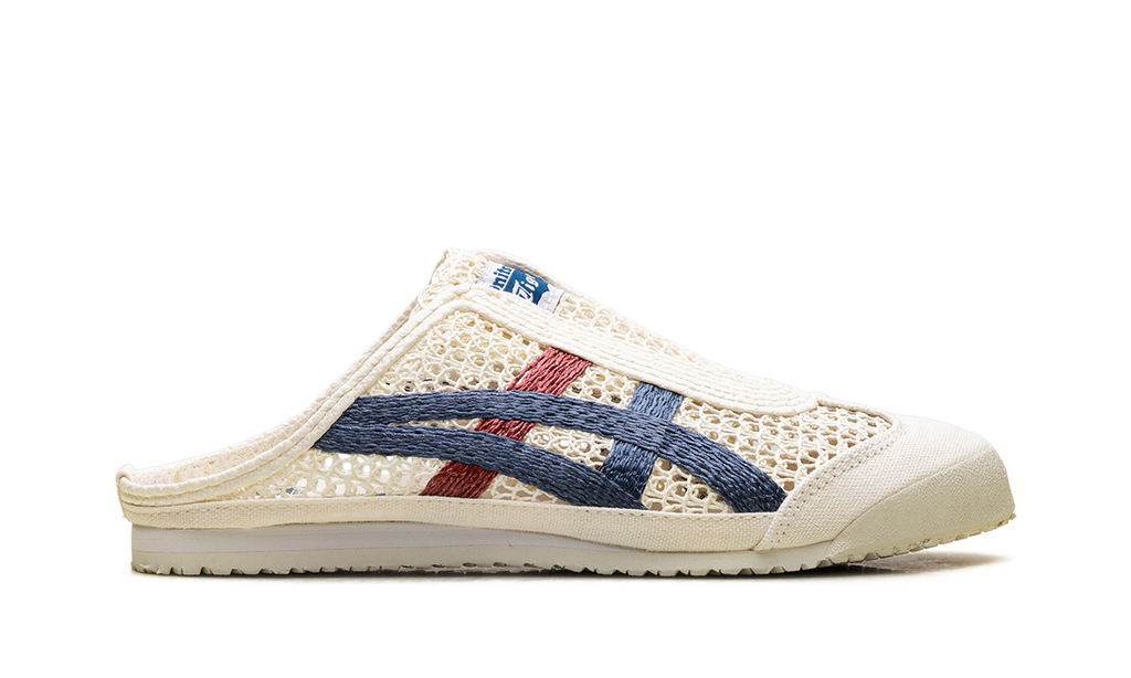 Onitsuka Tiger Mexico 66 Sabot in Cream Mako Blue Red 216658 - product image from the listing.