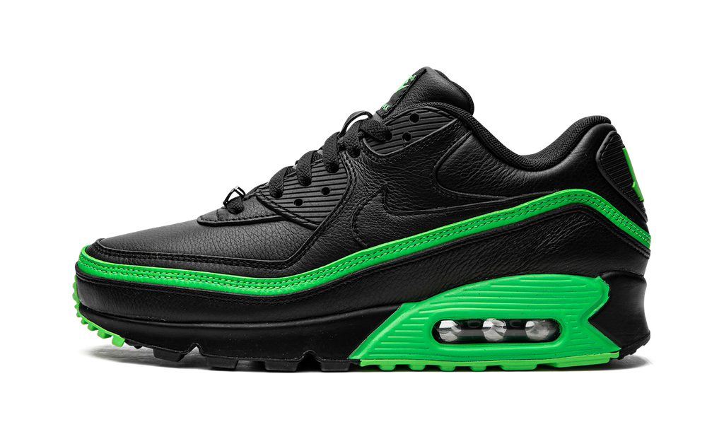 "Undefeated Black/Green" Air Max 90 / UNDFTD CJ7197 004 - product image from the listing.