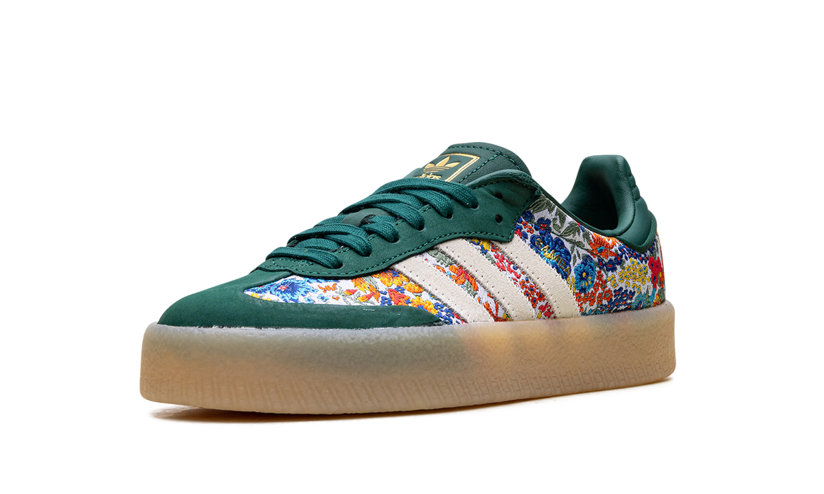 Women's Sambae "Liberty London Collegiate Green" JH7289 - product image from the listing.