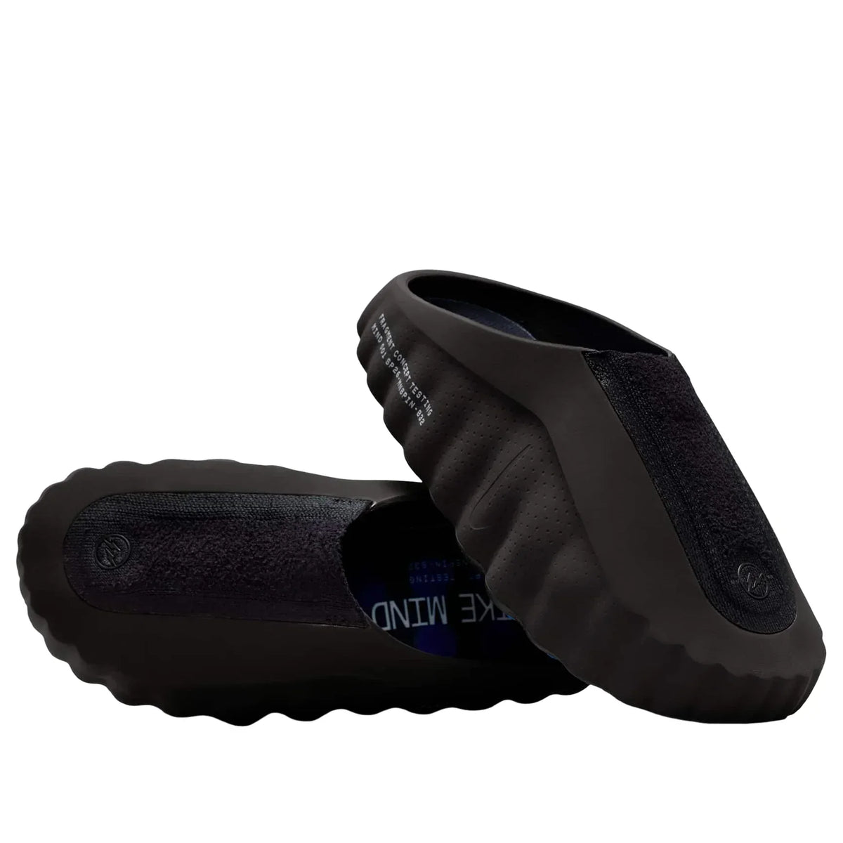 Nike Mind 001 Slide Fragment in Black - product image from the listing.