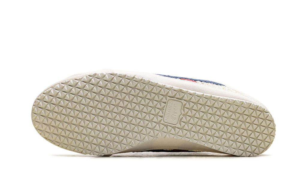 Onitsuka Tiger Mexico 66 Sabot in Cream Mako Blue Red 216658 - product image from the listing.