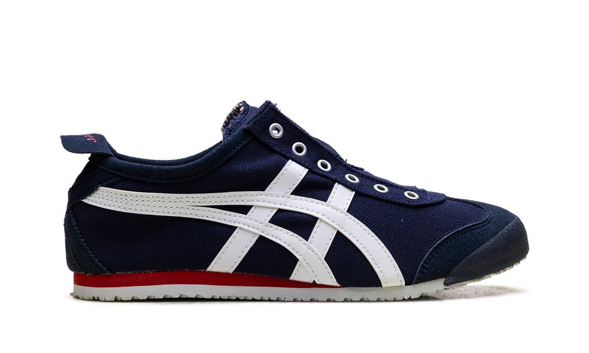 Onitsuka Tiger Mexico 66 Slip On in Navy Off White Red 195933 - product image from the listing.