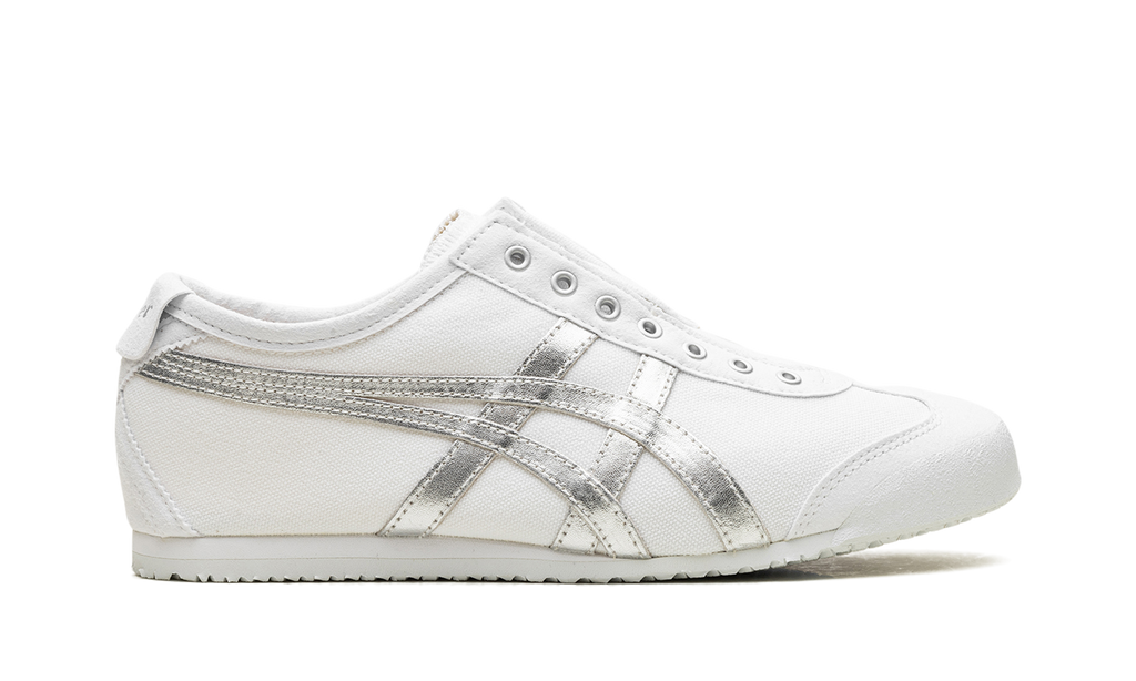 Onitsuka Tiger Mexico 66 Slip On in White Pure Silver 132384 - product image from the listing.